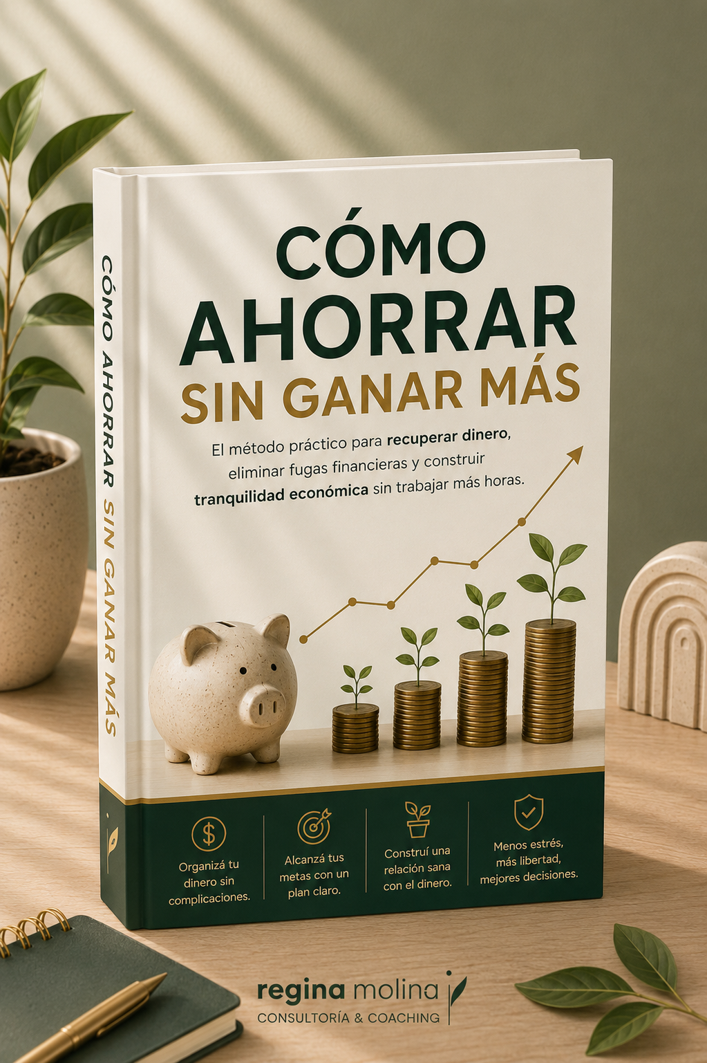 Colección Método Dinero Recuperado Ebook "Cómo ahorrar sin ganar más" + 5 herramientas prácticas para recuperar el control de tu dinero.