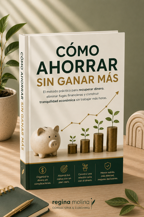 Colección Método Dinero Recuperado Ebook "Cómo ahorrar sin ganar más" + 5 herramientas prácticas para recuperar el control de tu dinero.